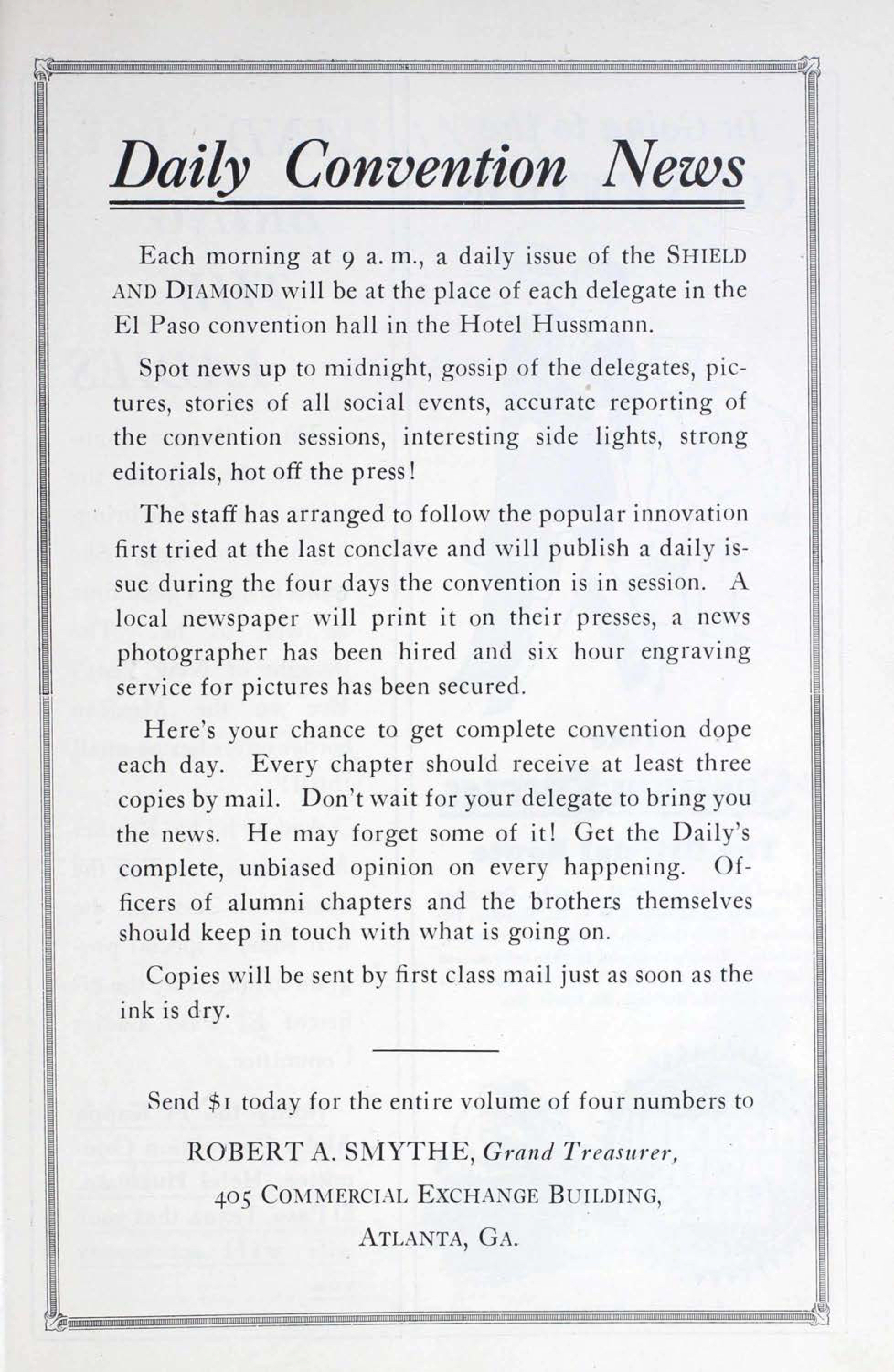 Daily Convention News, October 1928